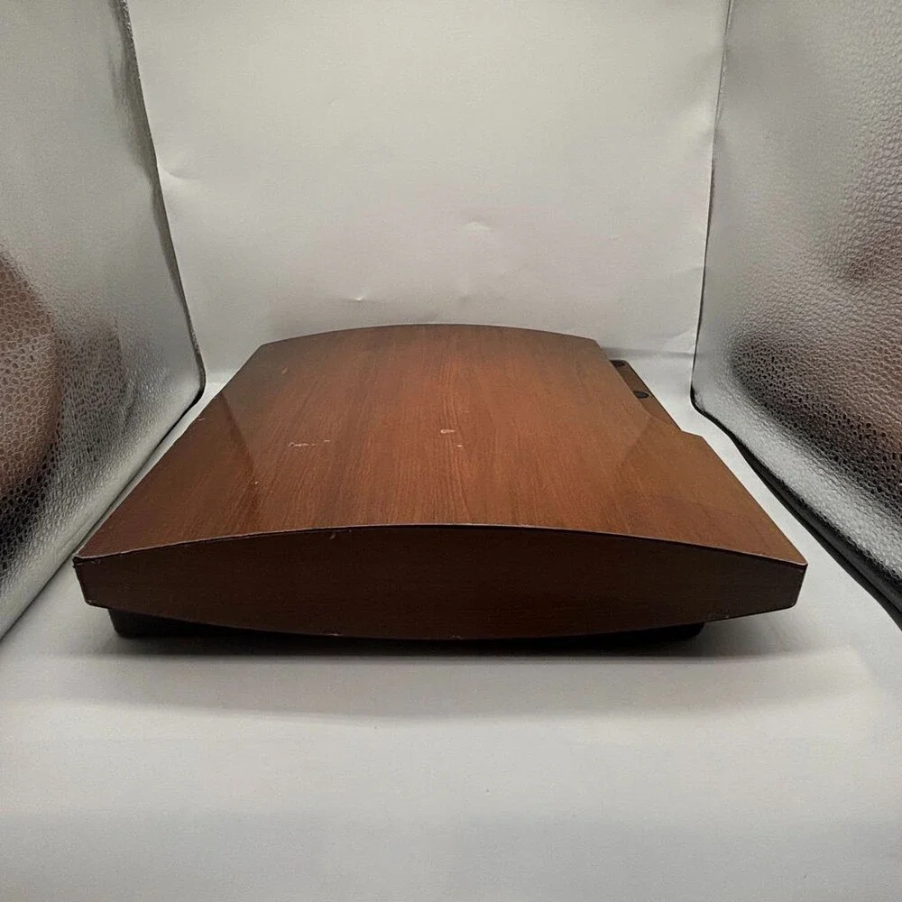 Brown PS3 Slim CECH-3001A Wood Grain Custom Skin Sony Console Only *Works READ
